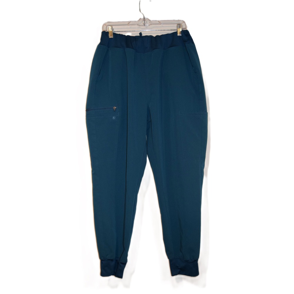 White Cross‎ V-tess Women's Teal Jogger Scrub Pants XL Four Way Stretch